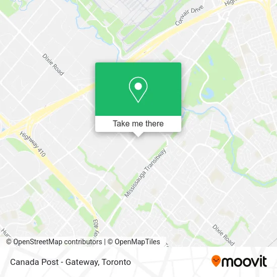 Canada Post - Gateway map
