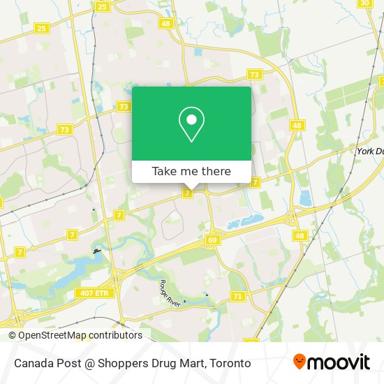 Canada Post @ Shoppers Drug Mart map