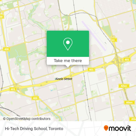 Hi-Tech Driving School map