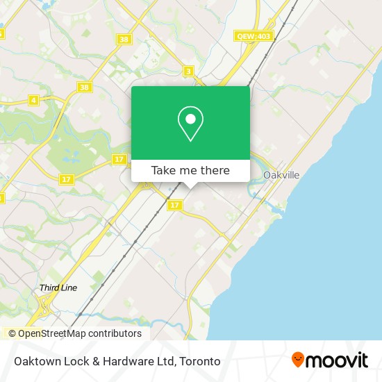 Oaktown Lock & Hardware Ltd map