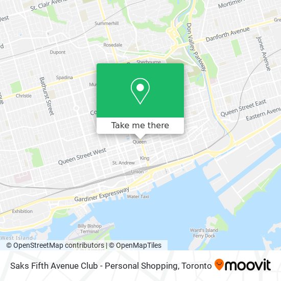 Saks Fifth Avenue Club - Personal Shopping map