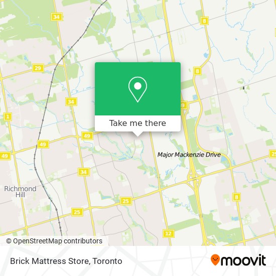 Brick Mattress Store map