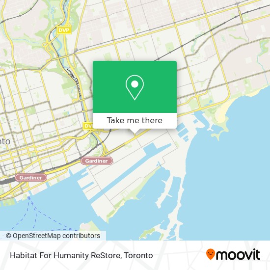 Habitat For Humanity ReStore map