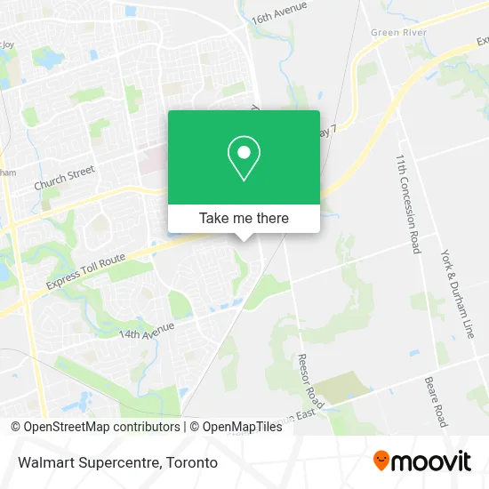 Walmart Supercentre map