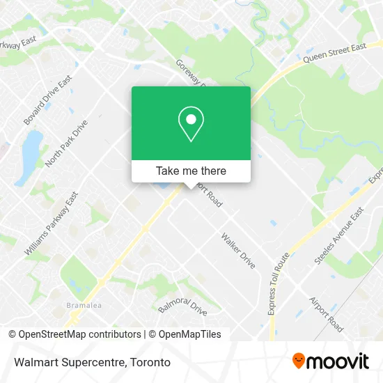 Walmart Supercentre map