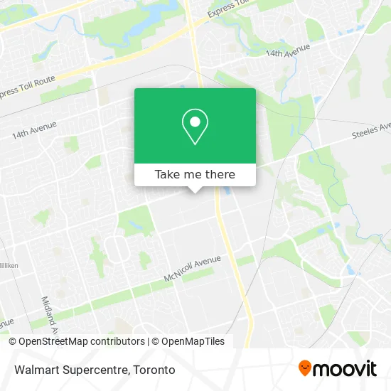 Walmart Supercentre map