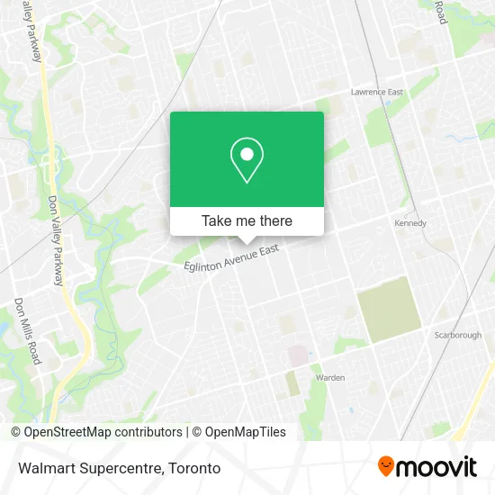 Walmart Supercentre map