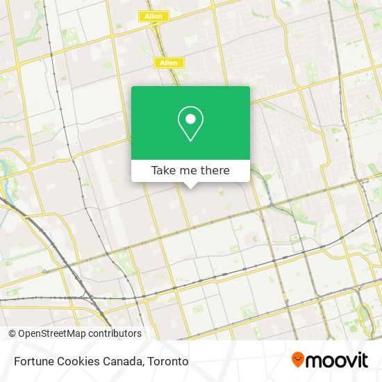 Fortune Cookies Canada map