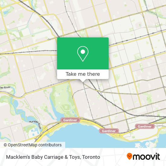Macklem's Baby Carriage & Toys map