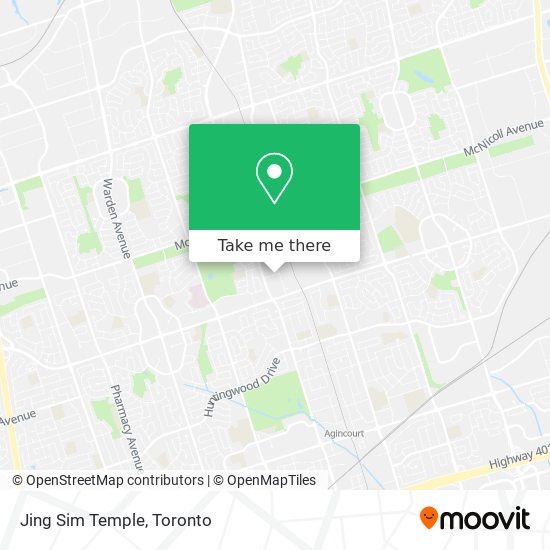 Jing Sim Temple map