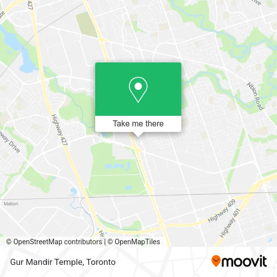Gur Mandir Temple map