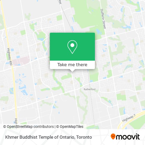 Khmer Buddhist Temple of Ontario map