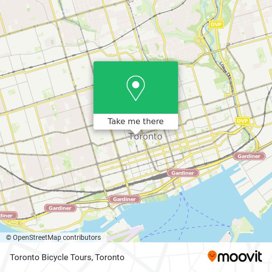 Toronto Bicycle Tours plan