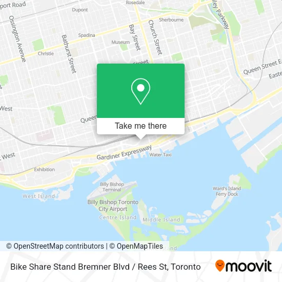 Bike Share Stand Bremner Blvd / Rees St map