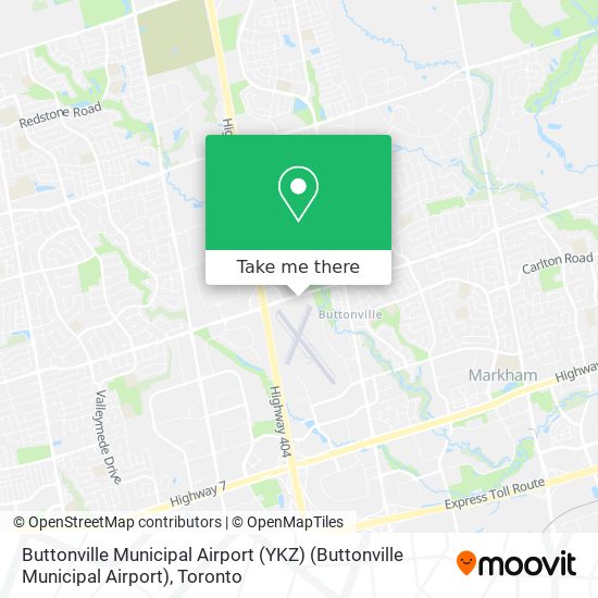 Buttonville Municipal Airport (YKZ) (Buttonville Municipal Airport) map