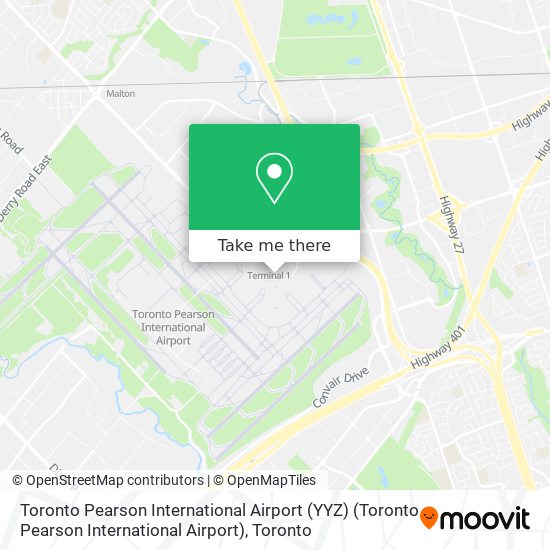 Toronto Pearson International Airport (YYZ) (Toronto Pearson International Airport) map