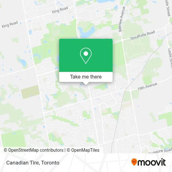 Canadian Tire map