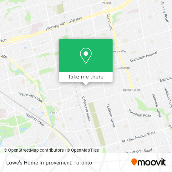 Lowe's Home Improvement map