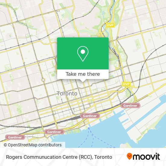 Rogers Communucation Centre (RCC) map