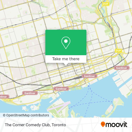 The Corner Comedy Club map