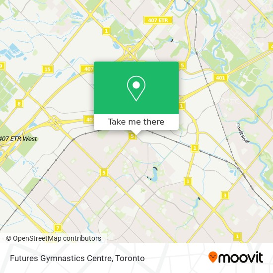 Futures Gymnastics Centre map