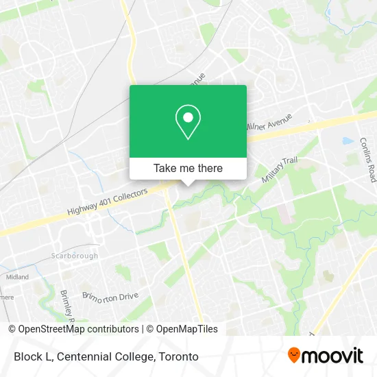 Block L, Centennial College map