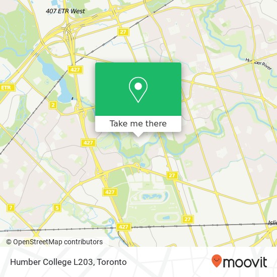 Humber College L203 map