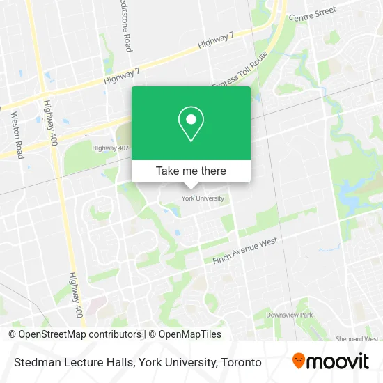 Stedman Lecture Halls, York University map