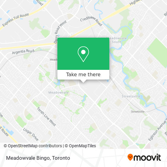 Meadowvale Bingo map