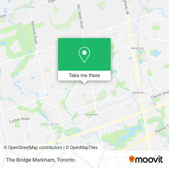 The Bridge Markham map