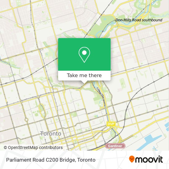 Parliament Road C200 Bridge map