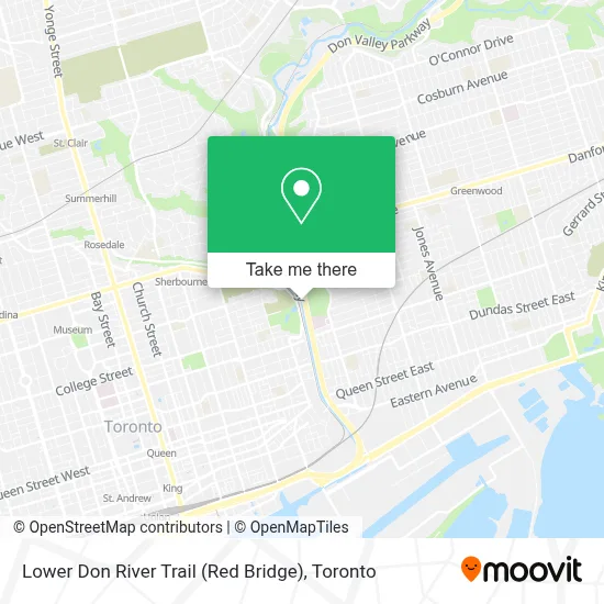 Lower Don River Trail (Red Bridge) map