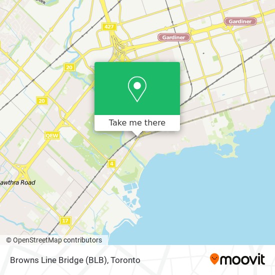 Browns Line Bridge (BLB) map
