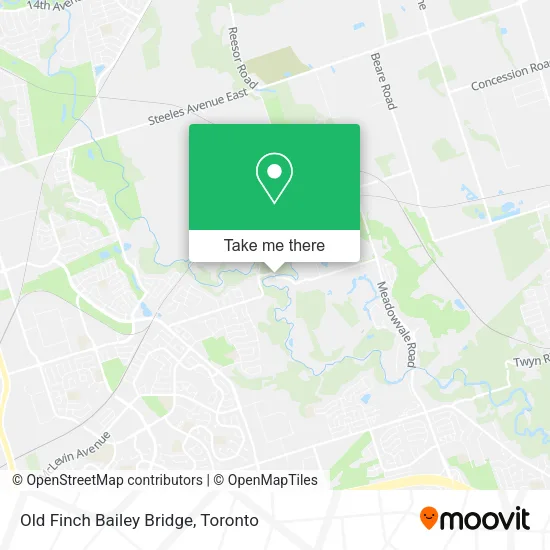 Old Finch Bailey Bridge map