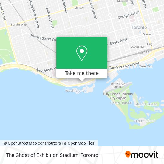 The Ghost of Exhibition Stadium map