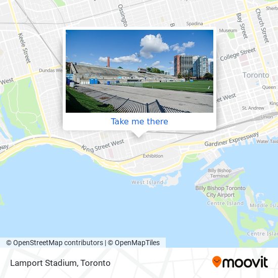 Lamport Stadium map