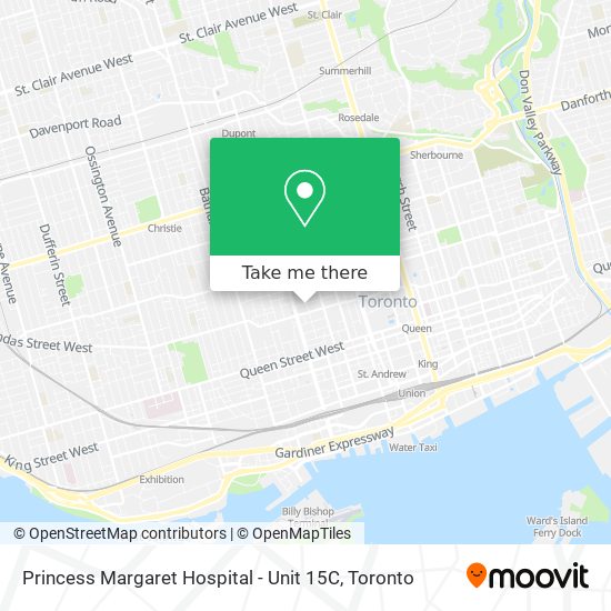 Princess Margaret Hospital - Unit 15C map