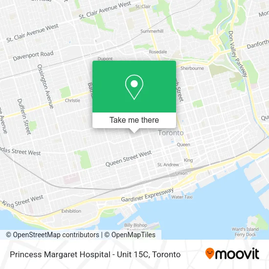 Princess Margaret Hospital - Unit 15C map