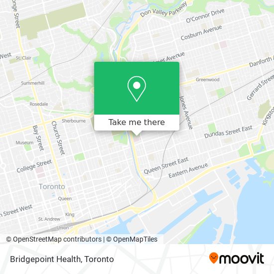 Bridgepoint Health map