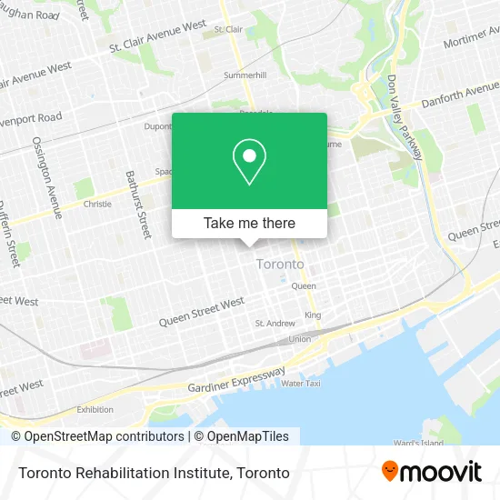 Toronto Rehabilitation Institute map