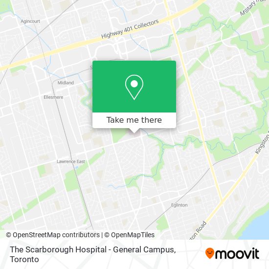 The Scarborough Hospital - General Campus map