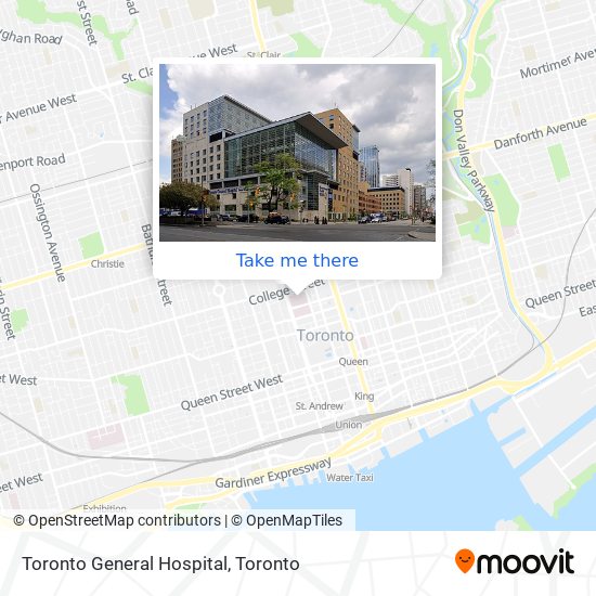 Toronto General Hospital map