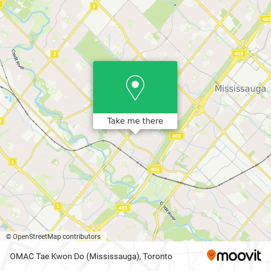 OMAC Tae Kwon Do (Mississauga) map