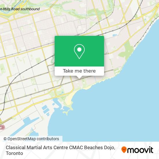 Classical Martial Arts Centre CMAC Beaches Dojo map