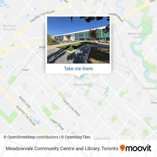 Meadowvale Community Centre and Library plan