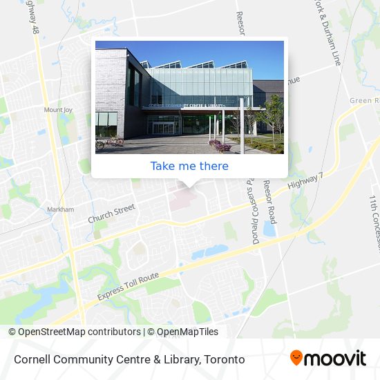 Cornell Community Centre & Library map