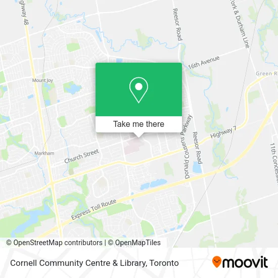 Cornell Community Centre & Library map