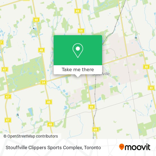 Stouffville Clippers Sports Complex map