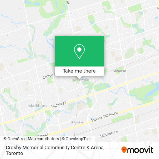 Crosby Memorial Community Centre & Arena map