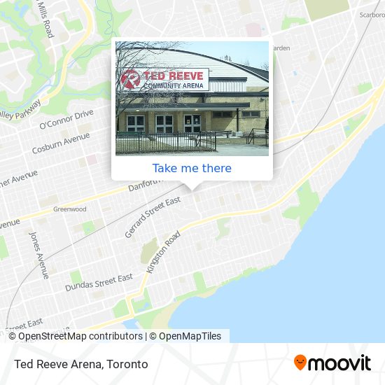 Ted Reeve Arena map